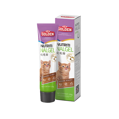 （2件9折）谷登猫咪猫草化毛膏吐毛膏宠物成猫幼猫卵磷脂鱼油去毛球膏120g