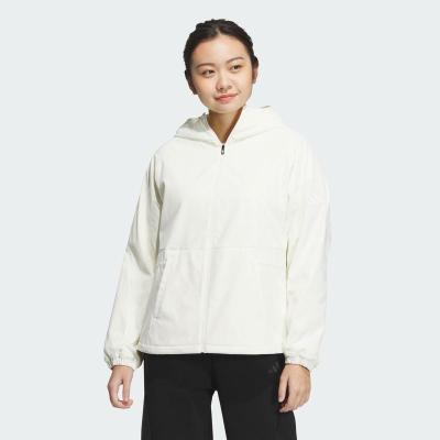 阿迪达斯(adidas)女运动夹克防风防水透气保暖可调节抽绳运动外套