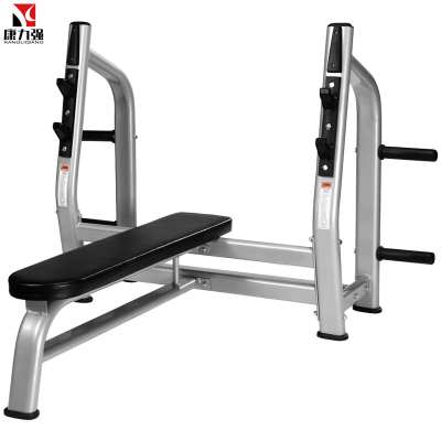 康力强FW728杠铃卧推架多功能家用商用哑铃举重床深蹲架杠铃训练器材卧推架+2.2米杆+60kg包胶片