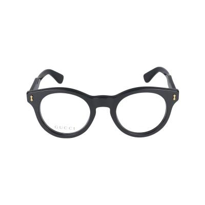 古驰(GUCCI)光学眼镜男 acetate材质复古时尚百搭Gucci太阳镜GG12 黑色
