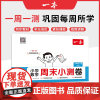 2025春一本小学生周末小测卷数学RJ人教版六年级下册同步考点单元培优期中期末模拟考测试卷