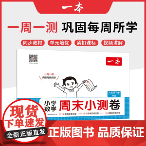 2025春一本小学生周末小测卷数学RJ人教版六年级下册同步考点单元培优期中期末模拟考测试卷