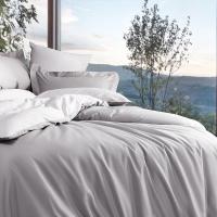 美帮汇家纺100支全棉四件套素色全棉长绒棉卡普里微风Y