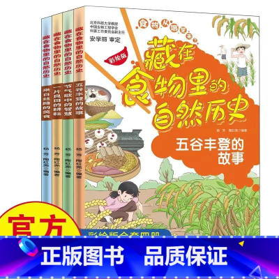 藏在食物的自然历史 五谷丰登的故事 [正版]藏在食物的自然历史五谷丰登的故事二十四节气中的智慧小学生绘本