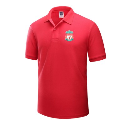 珂卡慕(KEKAMU)利物浦Liverpool足球运动训练队服男装polo衫短袖T恤红色S