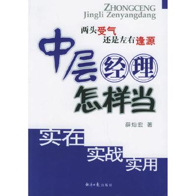 正版新书]中层经理怎样当:实在实战实用薛灿宏9787801805287