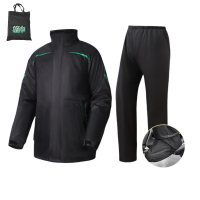 植巾 YY170 分体套装 雨衣 1.00 件/套(计价单位:套)黑色