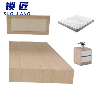 锁匠 床+床垫+床头柜1.2m套