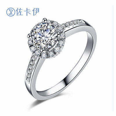 佐卡伊摩天轮18k金显钻款钻戒女专柜求婚结婚钻石戒指婚戒