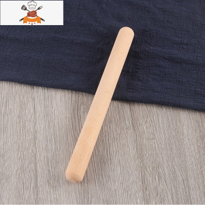 滚轴擀面杖烧饼锤实木家用面食生煎包擀烧麦皮走锤做油条用的工具 敬平 圆头擀面杖29CM
