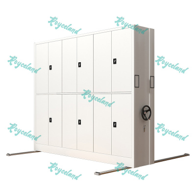 洛诗莲 (RoyceLand) 手摇密集架移动档案柜钢制轨道密集柜 一列3组