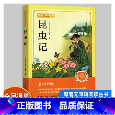 整本书阅读 昆虫记 [正版]整本书阅读 昆虫记 法布尔昆虫记 青少年课外阅读书 快乐读书吧8年级读物