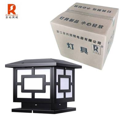 RS荣的太阳能围墙中式柱头灯25*25cm/个