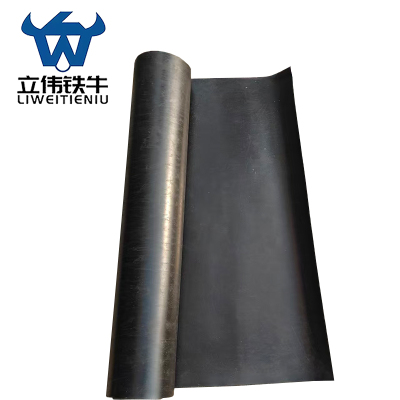 立伟铁牛绝缘胶垫黑色平面3mm×1m×1m/平方米