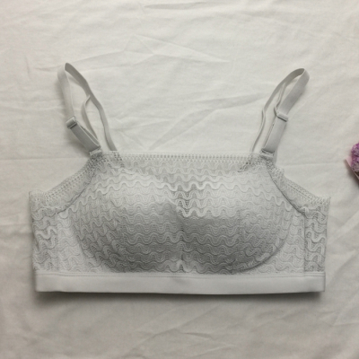 YUNWUXIN无钢圈性感加厚交叉美背文胸聚拢厚小胸裹胸内衣防走光抹胸式胸罩抹胸