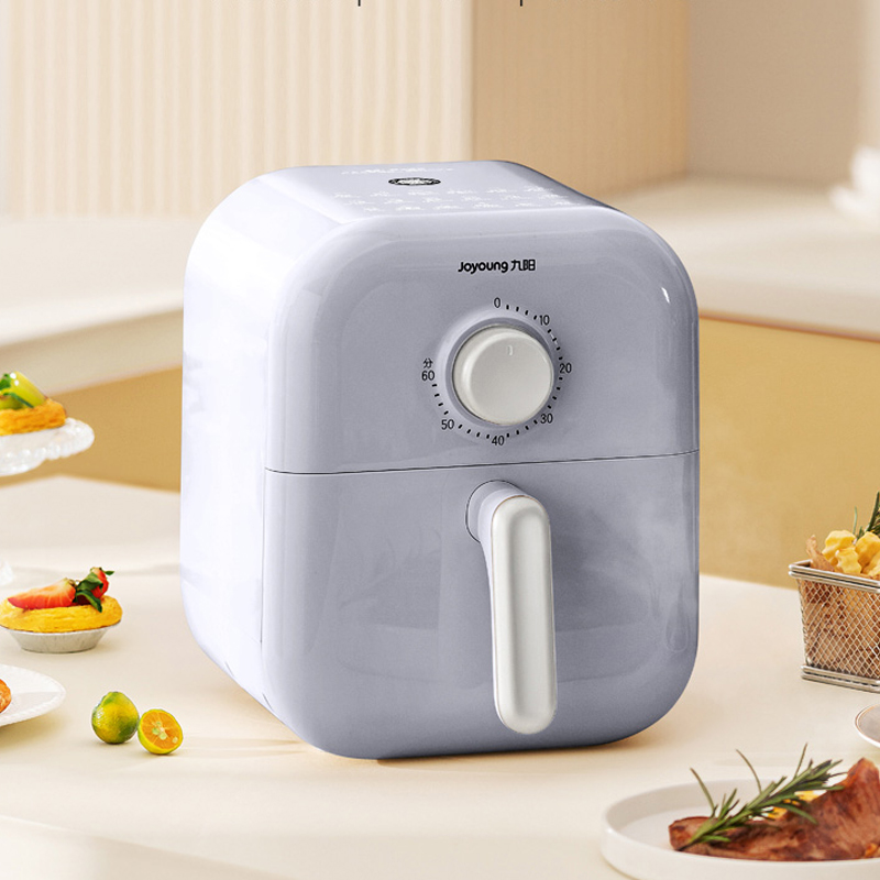 九阳空气炸锅KL40-V112 空气炸锅大容量家用炸薯条机无油煎炸空气炸锅烤箱 [单旋钮 蓝色] 4L