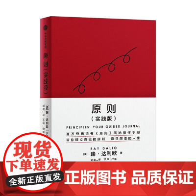 [原则实践版2023年新书]瑞-达利欧 原则:属于你的引导式笔记 原则 实践版,建立属于你自己的原则,达成你想要的工作与