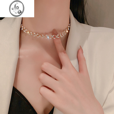 JiMi轻奢小粒珍珠项链女高级设计感小众气质个性锁骨链夏季时尚颈链潮