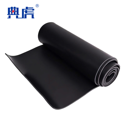 典虎 绝缘橡胶垫 黑色8mm*1m*1m 平方米