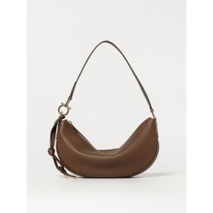 Salvatore Ferragamo女士复古金属扣单肩斜挎包牛皮半月包日常通勤百搭