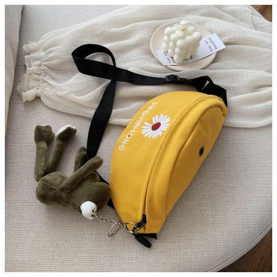 派尼美特2020新款潮包网红帆布小包女韩国ins少女斜跨腰包