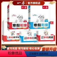 [3本套装]寒假口算+寒假阅读+寒假字帖 人教版 小学一年级 [正版]2024版寒假衔接作业小学语文数学阅读理解练字帖口