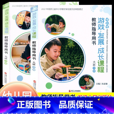 大班套装2本[上册+下册] 幼小衔接 [正版]2025幼儿园游戏发展成长课程教师指导用书小班中班大班上册下册幼儿园教师教