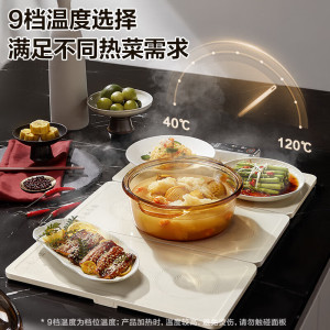 苏泊尔(SUPOR)暖菜板拼接折叠可拆家用调温饭菜保温板加热多功能 BF6040P822D