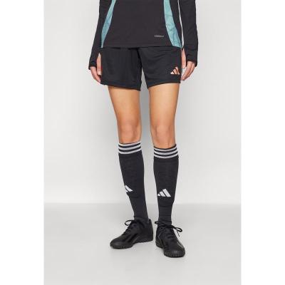 Adidas足球运动涤纶女士高腰弹力束脚快干运动裤