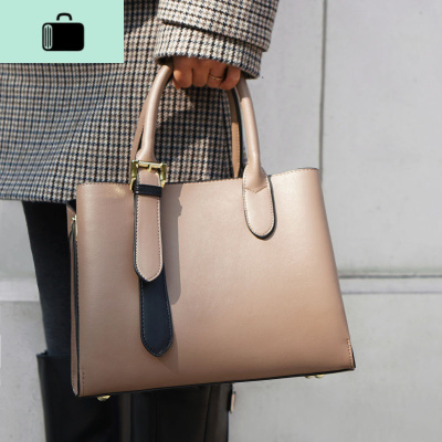 女士包包时尚大气2020新款中年妈妈包简约大容量手提包单肩斜挎包NEW LAKE女斜挎包