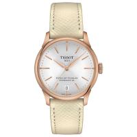 TISSOT女表机械自动34mm防水日历款简约时尚表盘
