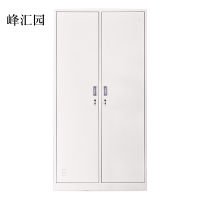 峰汇园加厚二门钢制更衣柜员工柜铁皮职工储物柜带锁存包柜鞋柜
