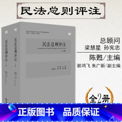 [正版] 民法总则评注 全2册 陈甦 2017民法典 民法总则研究 民法学理论研究 民事法律行为 诉讼时效 民法总论