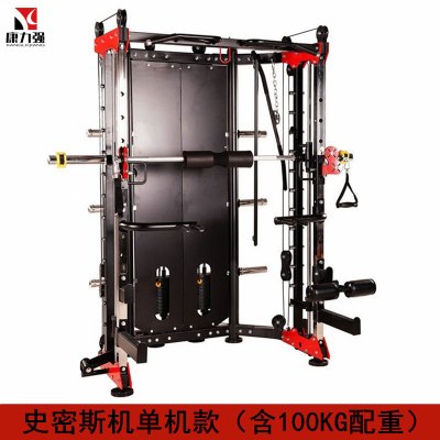 康力强KLQ6018A史密斯机多功能移动飞鸟深蹲卧推龙门架综合训练器械史密斯机单机款