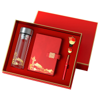 优彩嘉 政治生日纪念套装 数显玻璃杯+笔+窗花本+微章+U盘 ZZTZ-23 套