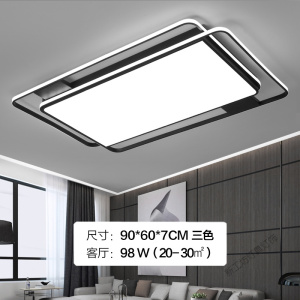 苏宁放心购 客厅灯2020新款简约现代大气家用led吸顶灯长方形创意卧室灯