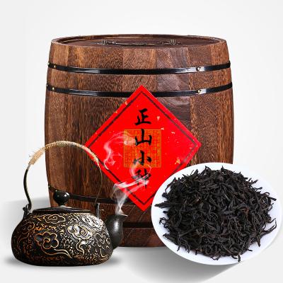 新茶正山小种红茶茶叶500g正宗武夷山特级浓香型散装木桶礼盒装
