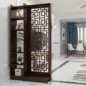 入户进新中式玄关柜隔断柜屏风镂空客厅装饰酒柜简约现代小户型