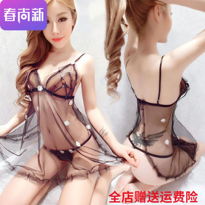 隆京啸情趣内衣女极度诱惑超骚丝袜用品激情性感内裤免脱睡衣服制服套装