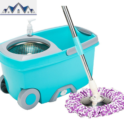拖把桶旋转拖把家用免手洗自动挤脱水干湿两用地拖甩干拖布桶 三维工匠