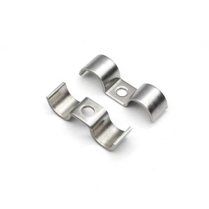 众慧创安 不锈钢双边骑马卡 M型管卡 直径32-34mm 个