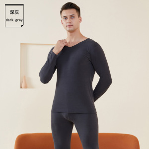 无痕保暖内衣男冬季加绒发热秋衣女士情侣秋裤抖音快手男套装保温