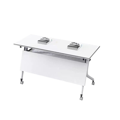 戴劲 折叠桌会议长条桌培训辅导课桌可拼接移动翻板桌 1200*600*750