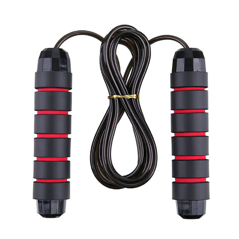 闪奕负重钢丝轴承跳绳红黑 全负重420克 3m 5mm
