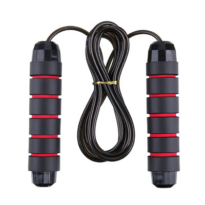 闪奕负重钢丝轴承跳绳红黑 全负重420克 3m 5mm
