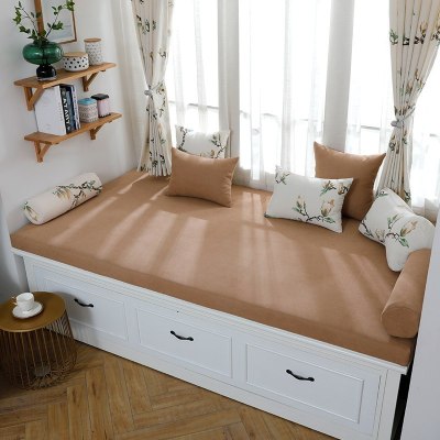 家柏饰(CORATED)北欧高密度海绵飘窗垫乳胶窗台垫定做沙发毯阳台垫榻榻米卡座 3号色 5cm飘窗垫