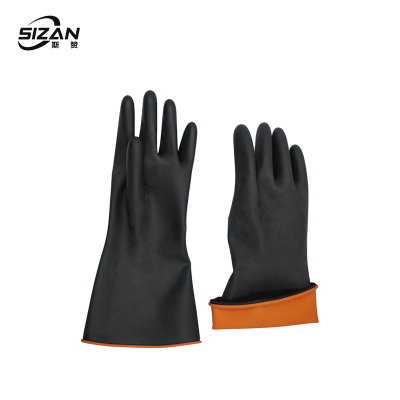 斯赞 防酸碱橡胶手套 35CM 双