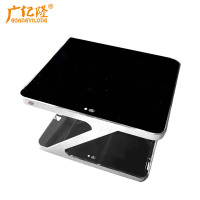 广亿隆黑色烤漆钢化玻璃茶几