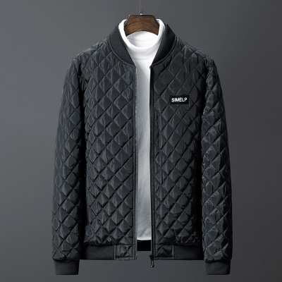 NEWLAKE秋冬外套男商务休闲加棉夹克男爸爸装加绒装羽绒棉服男薄冬装衣服棉衣