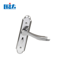 围达 不锈钢门锁(无锁体) 孔距125mm锁舌40mm 把